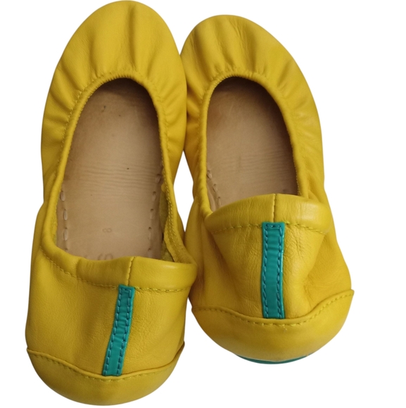 TIEKS by Gavrieli Mustard Yellow Flats Size 8 - Picture 11 of 12